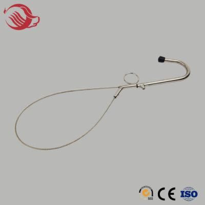 Stainless Steel Pig Retainer/ Pig Fixing Clip Rope Device/ Veterinary Instrument