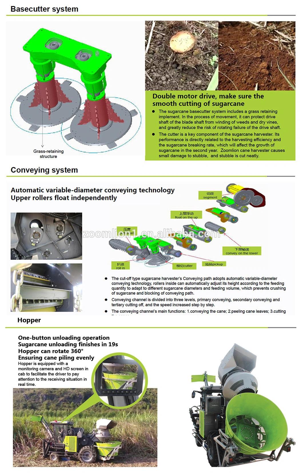 Zoomlion Combine AC60A Sugarcane Harvester Cutting Machinery