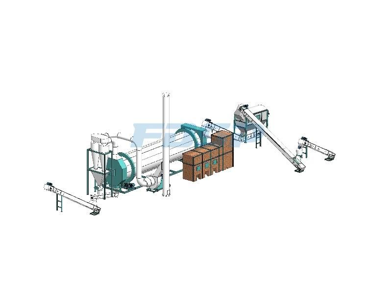 Double-Line Fzlh420 Living Waste Bio-Organic Fertilizer Production Line