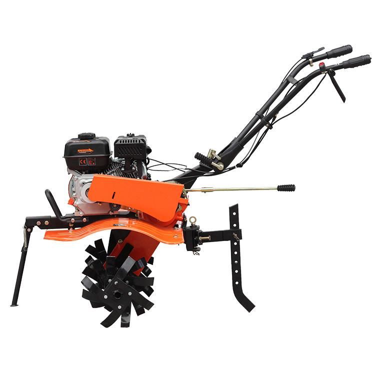 Cast Iron Big Gearbox 7.5HP Gasoline Tiller Mini Cultivator Power Weeder (BSG800M)