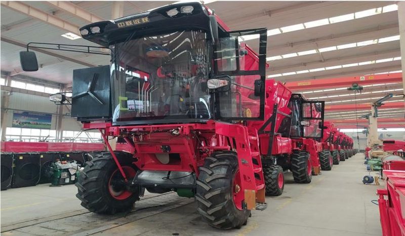 Four Wheels Peanut Groundnut Fruit Stem Separation Harvesting Machine