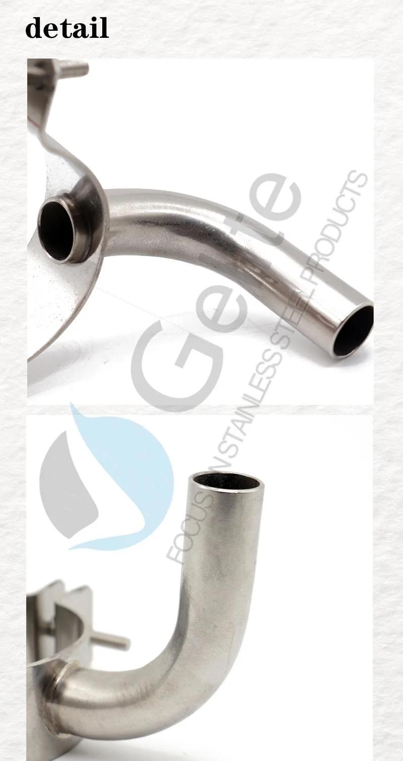 Sanitary Stainless Steel Elbow Milk Inlet Clamp for Milk Machinery