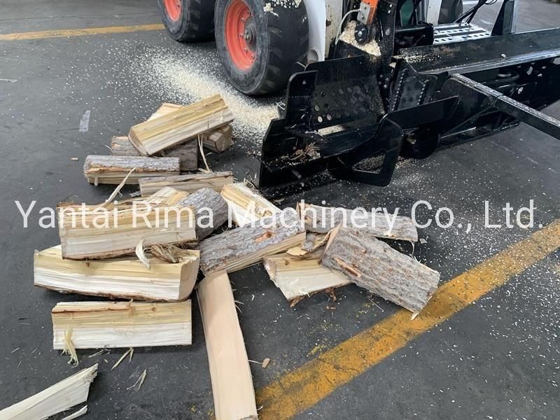 Skid Steer Attachment Wood Splitter Firewood Processor