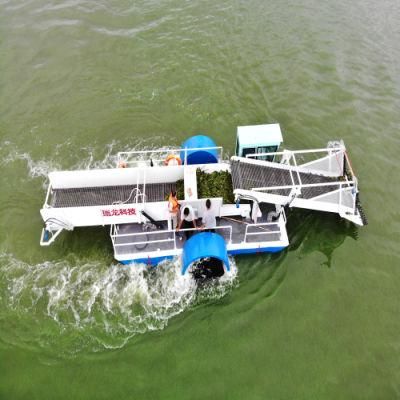 Full Automatic Water Hyacinth Harvester Driven by Electric Motor