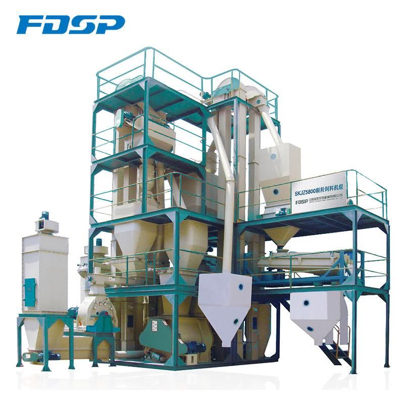 High Output Fish Feed Pellet Machine Plant