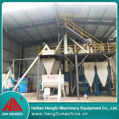 Animal Feed Pellet Line Chicken Poultry Cattle Livestock Feed Processing Mill