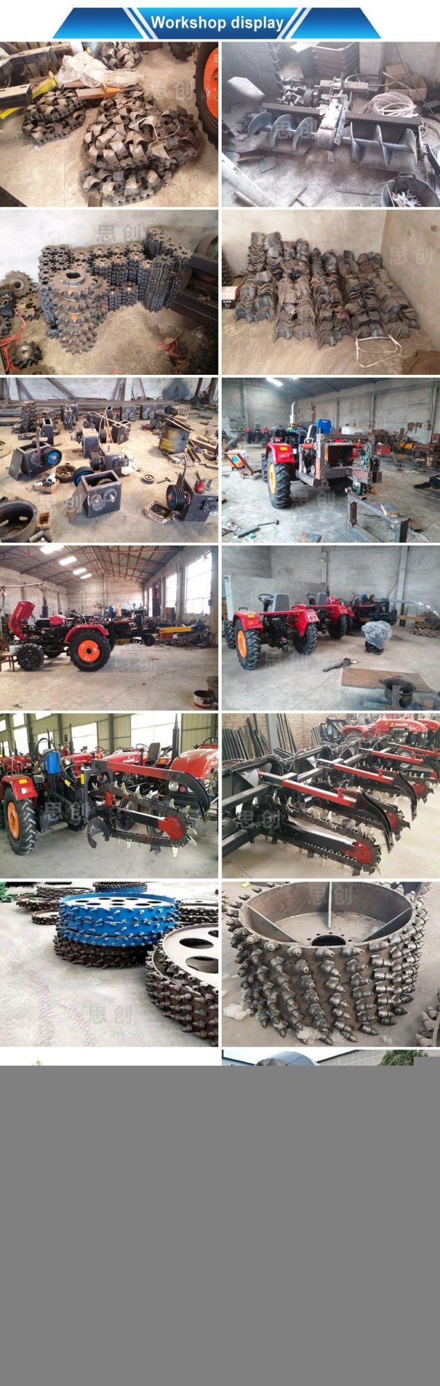 Chain Trencher Tractor Ditching and Trenching Machine Driven by Tractor