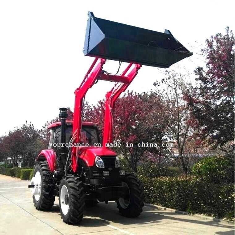 China Factory Sell Tip Quality Tz16D Europe Quick Hitch Type Heavy Duty Big Front End Loader with Multifunctional 4 in 1 Combine Bucket for 140-210HP Tractor