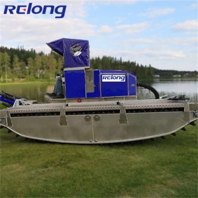 Crawler Type Amphibious Weed Harvester with High Efficiency