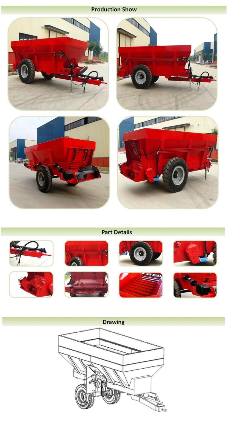 Fertilizer Spreading Machine Mounted Mini Manure Spreader for ATV