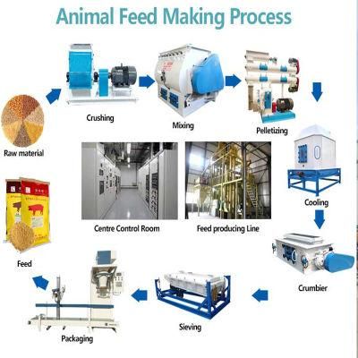 Chicken Mash Pellet Granule Crumble Feed Making Equipment Machine Factory