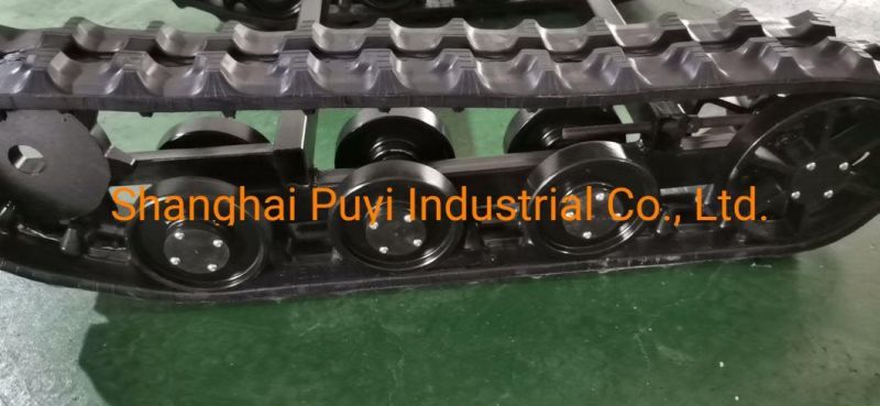 Py-130 Rubber Track Undercarriage for Grass Machinery Parts