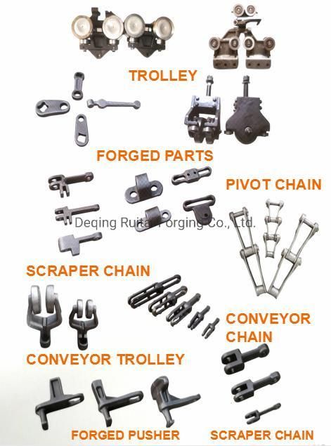 Professional Manufacturer of Drop Forged Monorail Overhead Conveyor Chain and Trolley for Poultry Conveyor Line X348