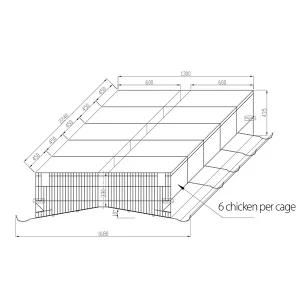 Factory Supply a Type Battery Chicken Cage for Kenya Market
