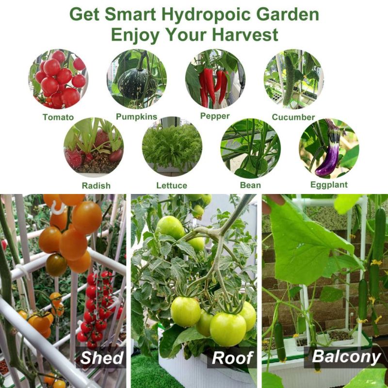 2021 New Design Big 7L Smart Garden Planter Hydroponocs System Come Built-in Pump Plus Climbing Trellis Well Fit Greenhouses Agricultural Machinery