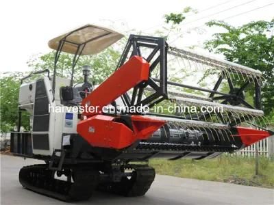 Crawler Rubber Track Rice Harvester Farm Equipment Machinery