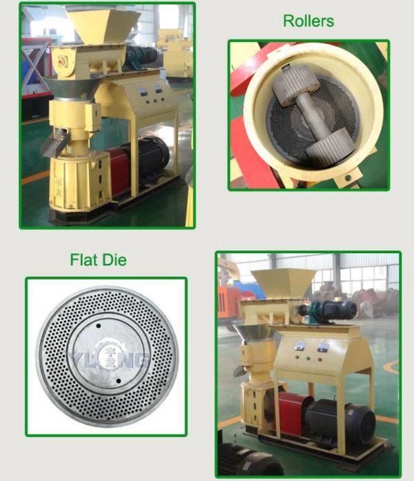 Flat Die Chicken Feed Pellet Mill Home Use