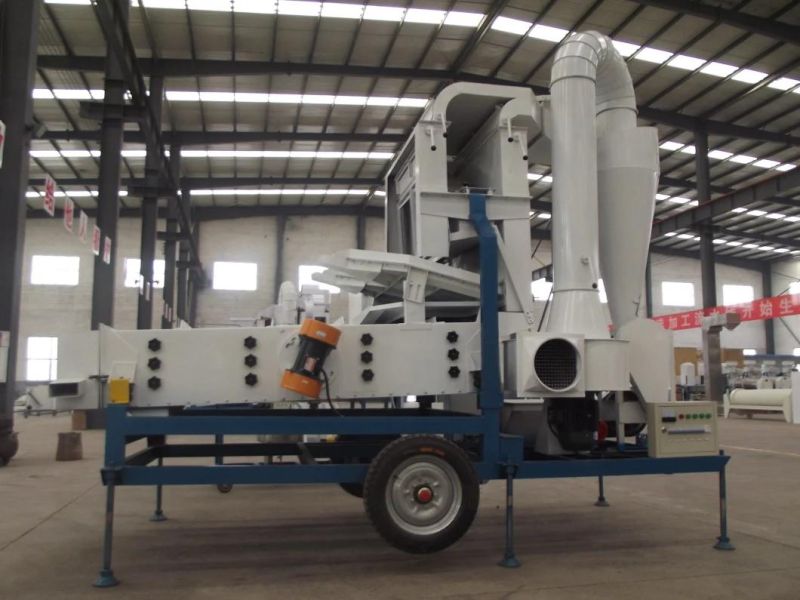 Mobile Wheat Sesame Grain Bean Seed Cleaning Machine Equipment