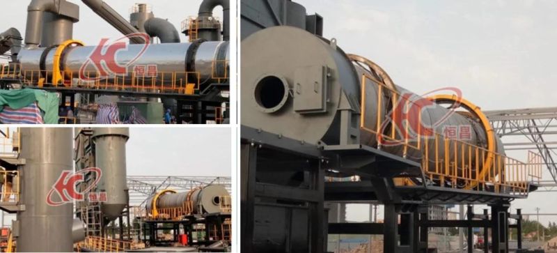 1-20tph Small Sand Biomass Sawdust Coal Rotary Dryer in Russia