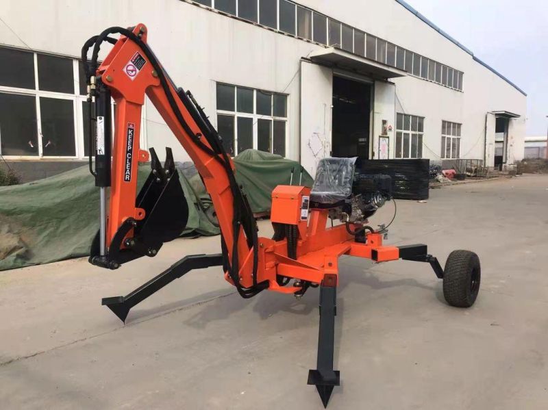 9HP Mini ATV Towable Backhoe Excavator