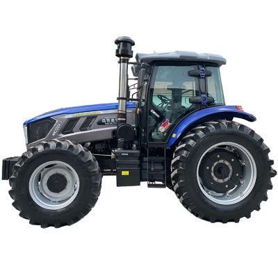 Top Quality Blue 200HP 4WD Large Wheel Agricultural Farm Tractor China Big Wheeled Farming Wheel Loader with Good Price for Sale