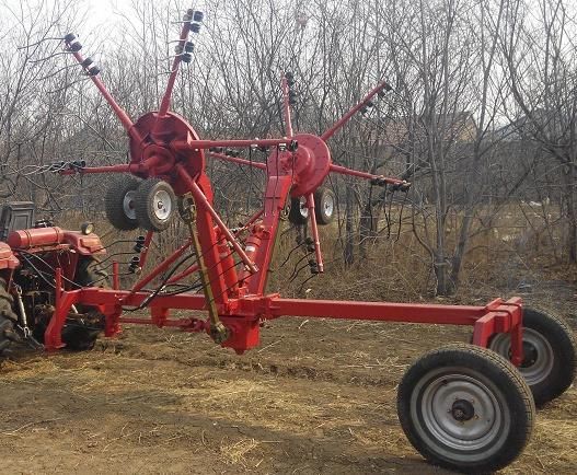 Tractor Mounted Rotary Hay Rake with 540 Pto