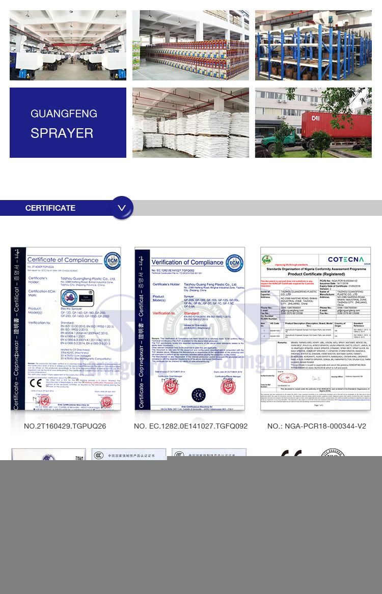 Korea Misting Fogging Machine Hand Knapsack Electric Battery Sprayer Electrostatic Sprayer GF-20d-05c