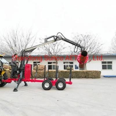 Forestry Machinery Tractor Trailer Timber Loader Trailer Sale for Canada