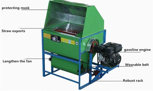 Diesel Engine Rice Thresher Crop Grain Wheat Thresher Machine