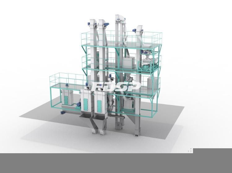 Semi-Automatic Small Feed Mill Plant for Sale