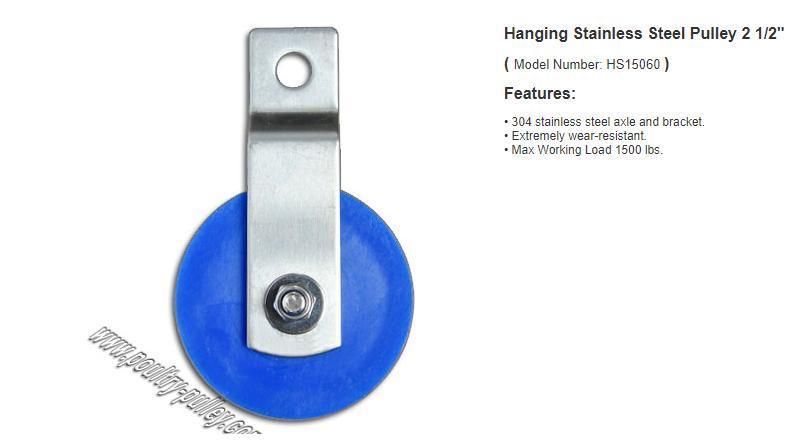 Hanging Stainless Steel Pulley 2 1/2"