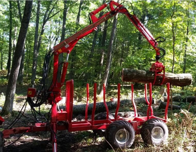 Hot Selling Cr04 Log Crane Forestry Crane Max. Reach 4.3m Lift Capacity 1280kgs for 20-75HP Tractor