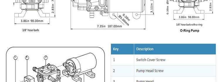 Battery Pump / Propump for Cleaning Machine (FL3202 FL3402)