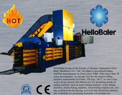 Hello baler brand automatic baler for hydraulic pressing baling packaging strapping waste paper pulp cardboard carton straw hay grass