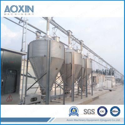 Galvanized Big Capacity Automatic Feeding System Pig Farm Feed Silos