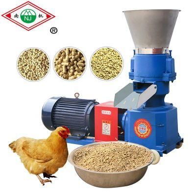 Nanfang Factory Poultry Animal Chickens Ducks Geese Sheep Pig Food Feed Pellet Making Processing Machine for Farms Feed Granulator Mill Machine