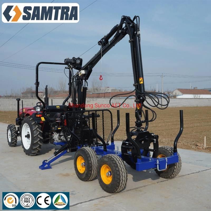 Forestry Machinery Tractor Trailer Log Loader Trailer