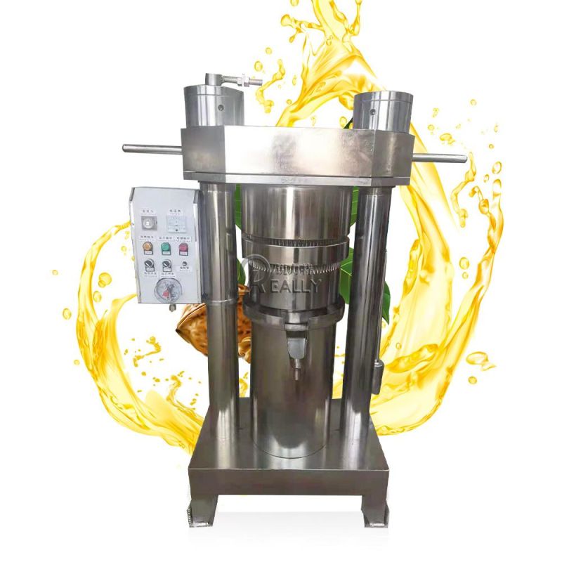 Commercial Oil Press Machine Nuts Seeds Oil Pressing Making Machine Hydraulic Cold Oil Extractor Home Sunflower Seeds Coconut Oil Expeller Extraction