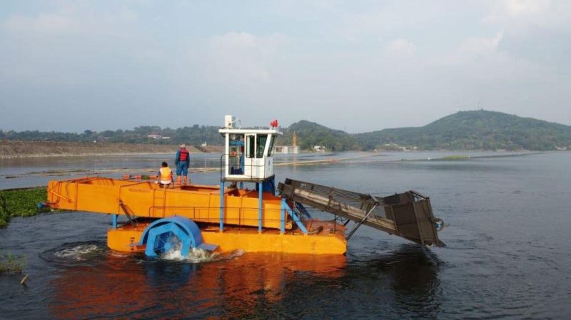 Keda Weed Harvester/Water Hyacinth Cutting Ship/Floating Garbage Collecting Boat