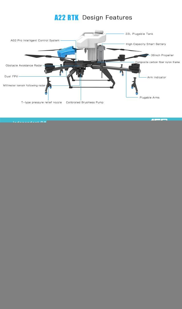 Agr Fertilizer Drones Agricultural Spraying Drone Farming