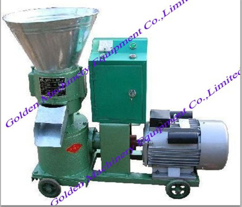 China Small Animal Feed Flat Die Pellet Mill Making Machine