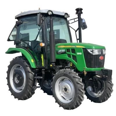 for Farm Use Medium Green with Cab Wheel Samll Farm Tractors 50HP Tractor