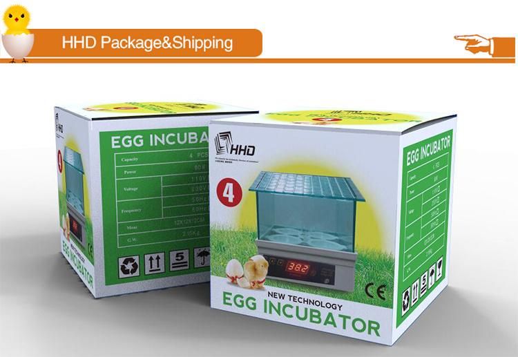 Hhd New Released Mini 4 Eggs Incubator for Sale Ce Approved Yz9-4