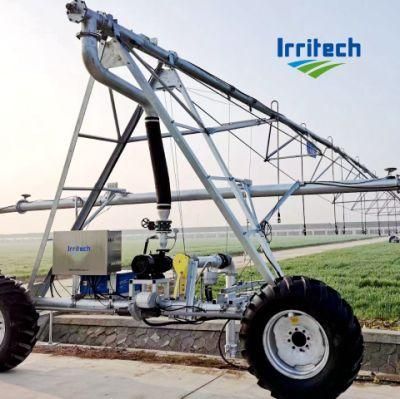 Two Wheel Linear Irrigation System with Senninger Iwob Central Pulse Towerbox Furrow Guidance