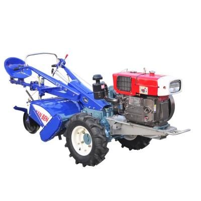 Farm Machinery 2 Wheels Tractor High Quality 15HP Power Tiller Walking Tractor with Rotavator