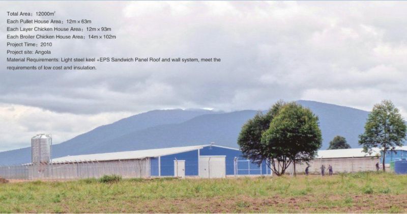 Angola Poultry Shed Project and EPS Sandwich Panel