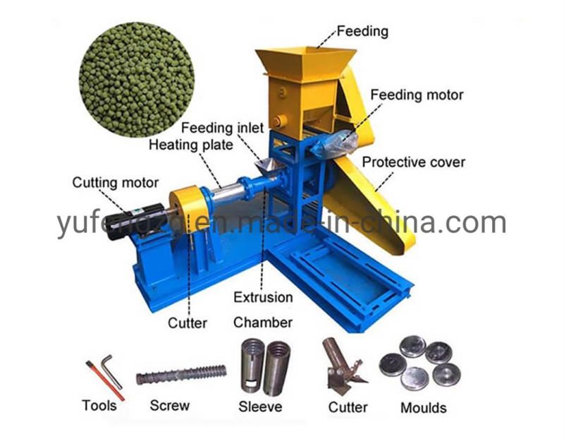 Factory Supply Fish Feed Production Line with Hourly Capacity 3 to 4 Tons