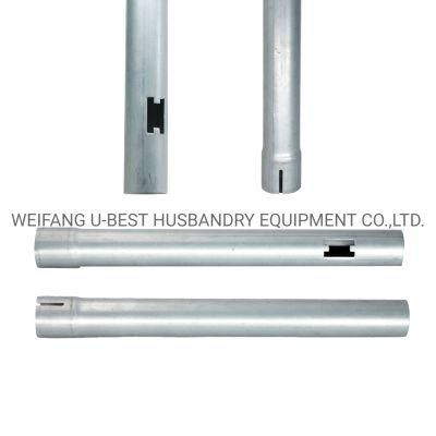 Hot Galvanized Feed Tube in Automatic Chicken Pan Feeding System for Poultry Farming