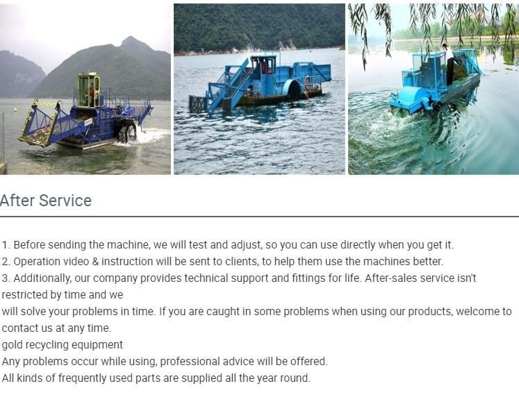 Water Hyacinth Reed Cutter Cutting Ship /Rubbish Collection Cleaning Boat Vessel Trash Skimmer Water Clean Machine in Lake River Dam Aquatic Weed Harvester