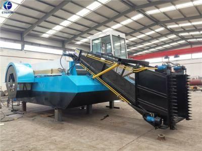 Aquatic Weed Harvester Water Pontoon Boat for Lake Cleaning Works